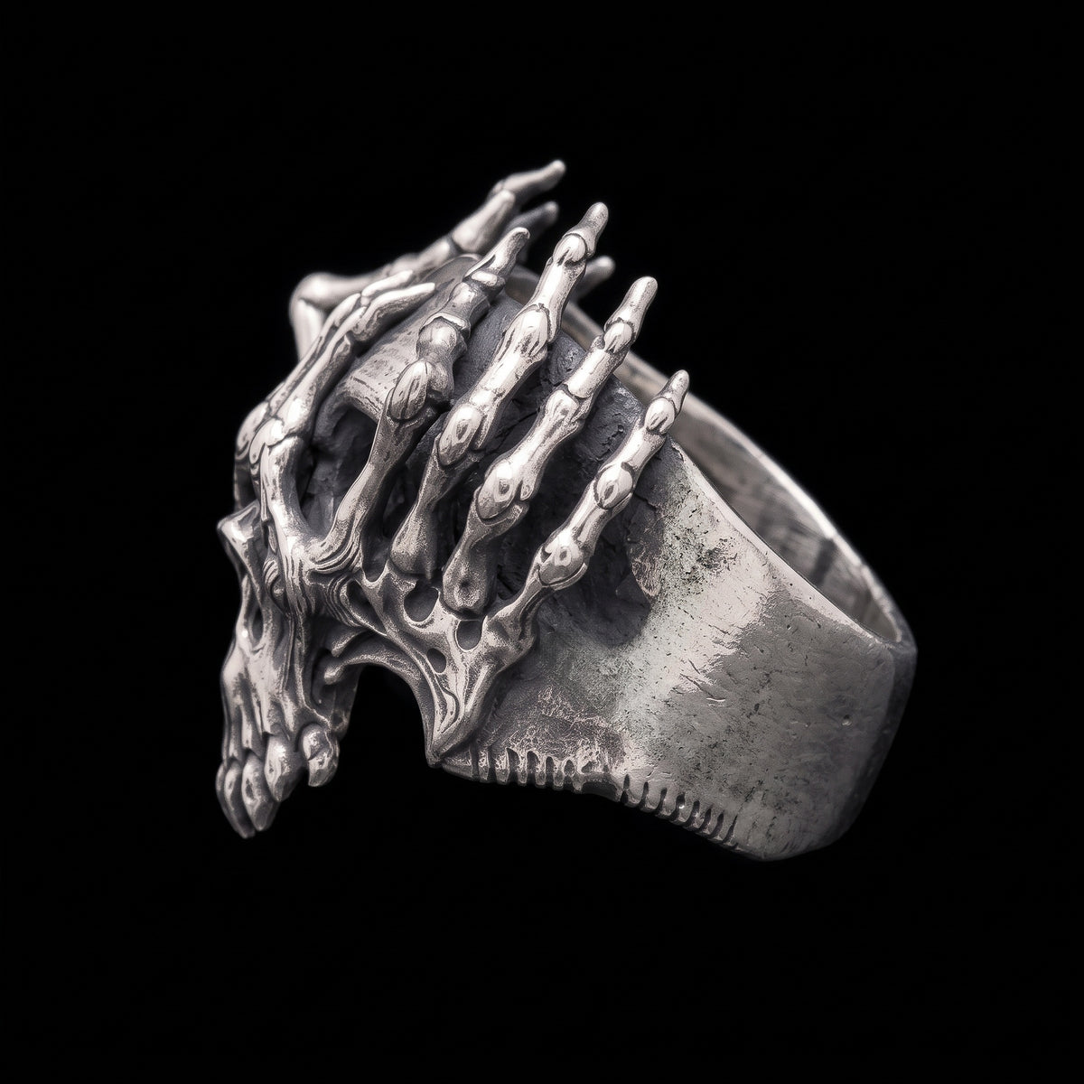 İskelet Mask 925 Gümüş Yüzük