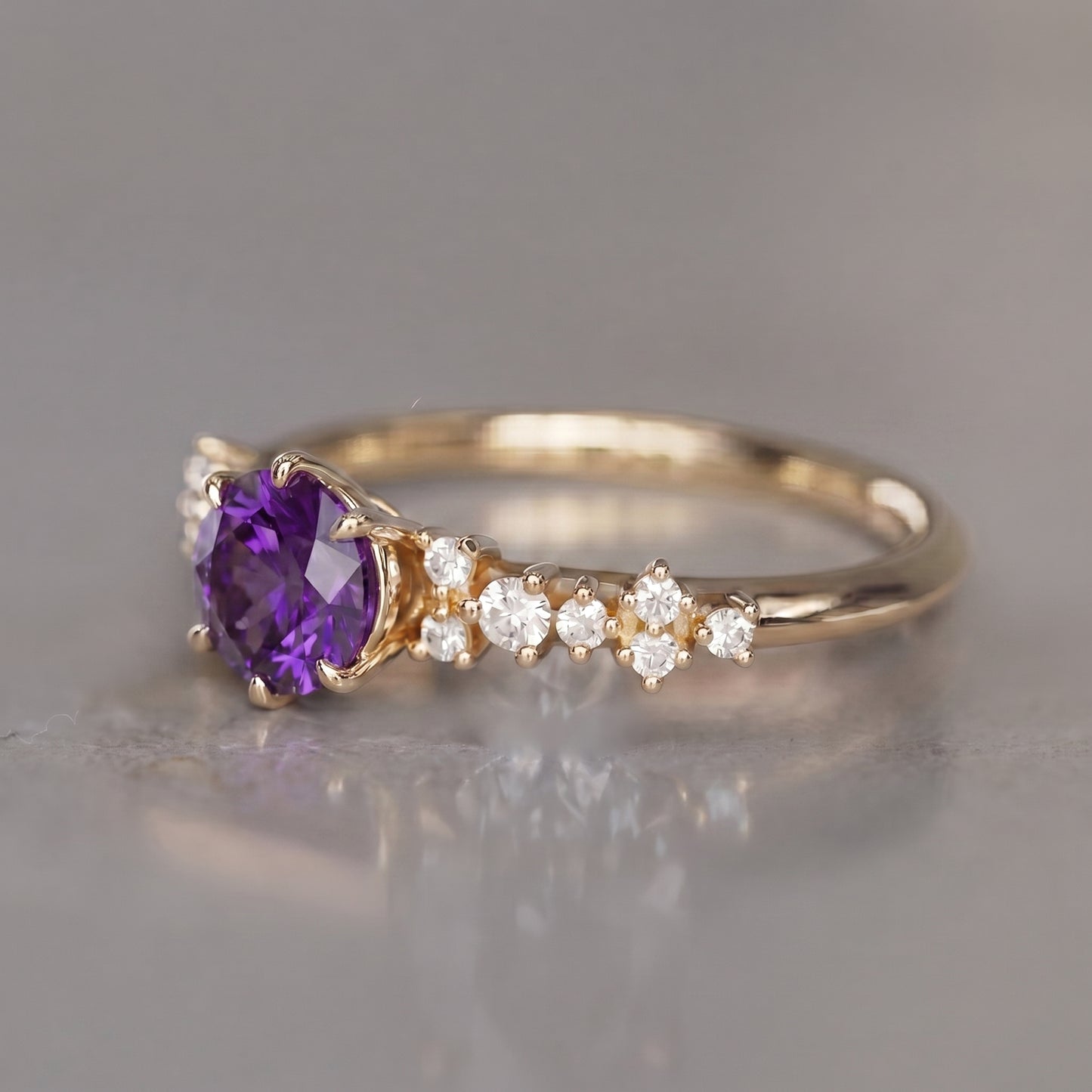 1.18 Carat Princess Diamond Ring 