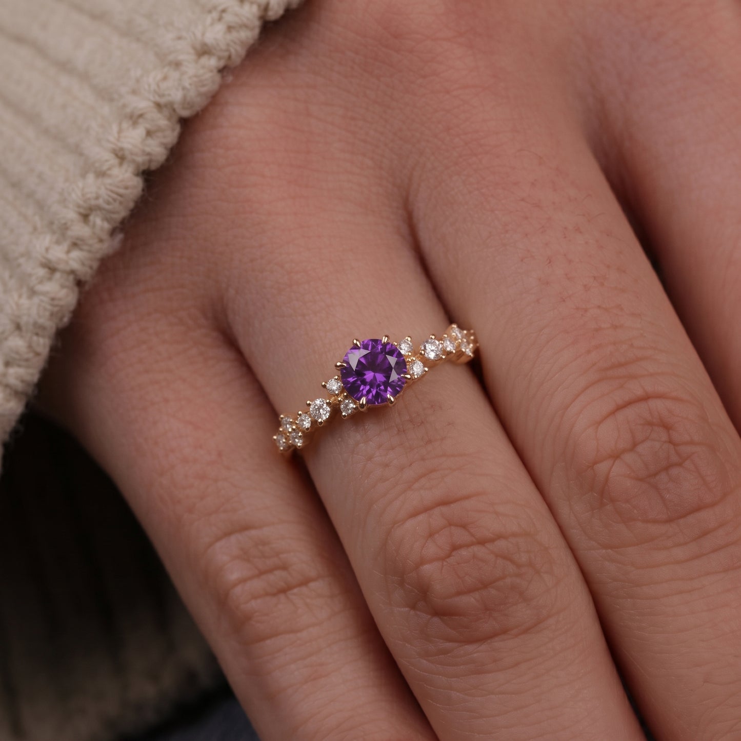 1.18 Carat Princess Diamond Ring 