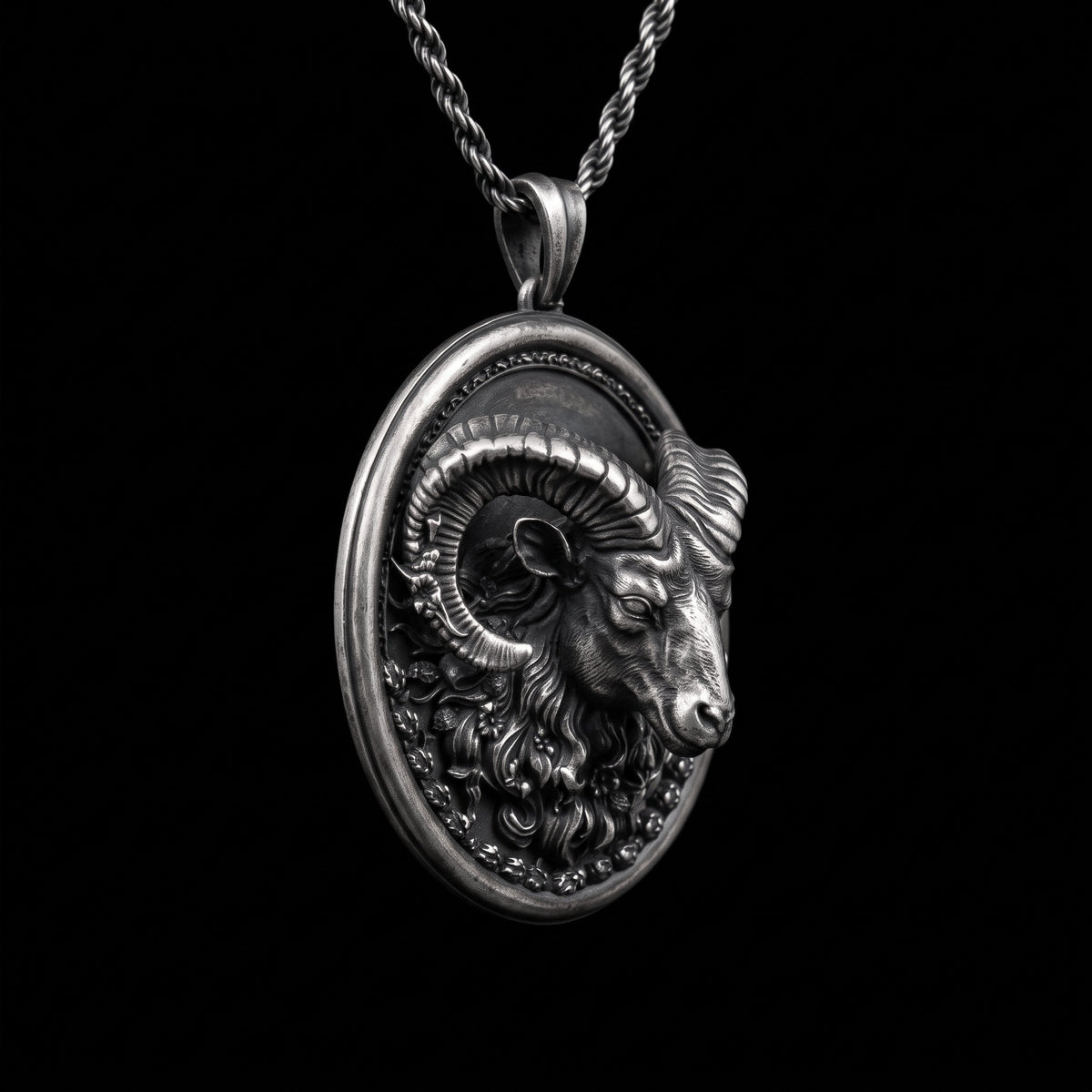 Aries Sign 925 Silver Necklace
