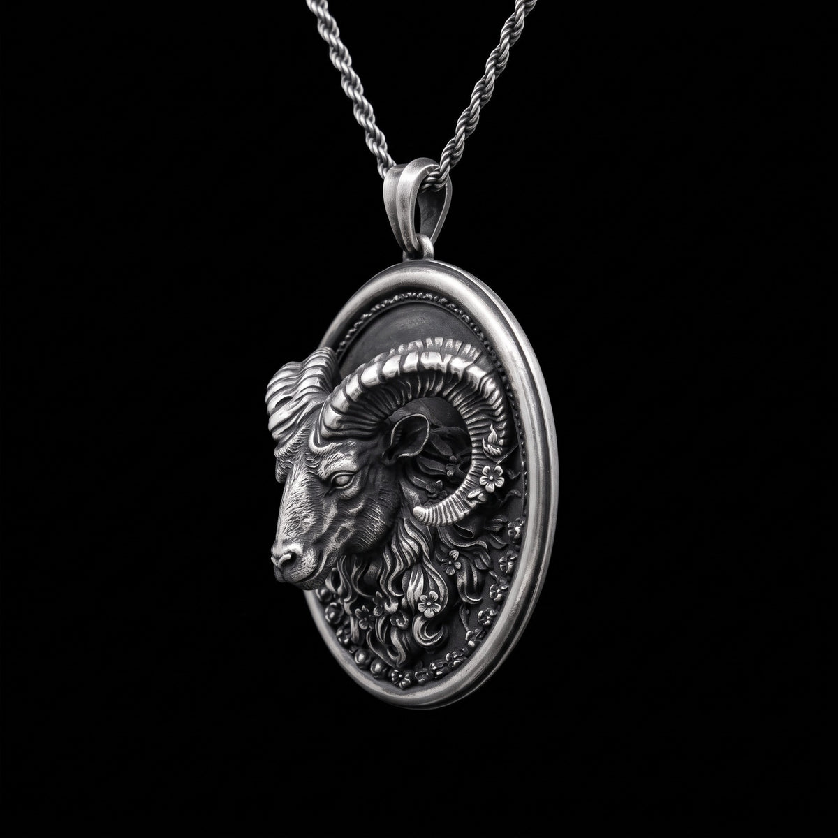 Aries Sign 925 Silver Necklace