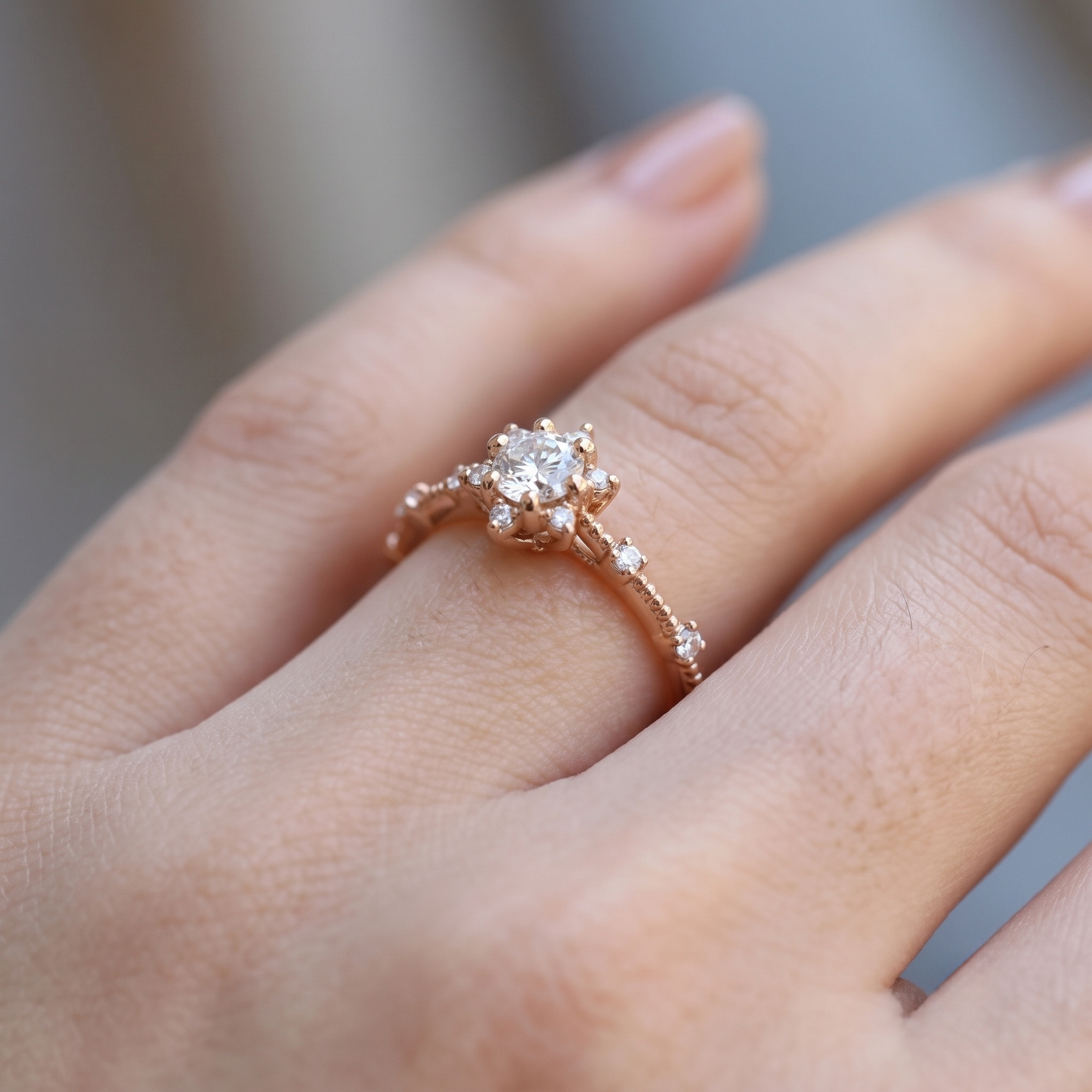 1.18 Carat Princess Diamond Ring 