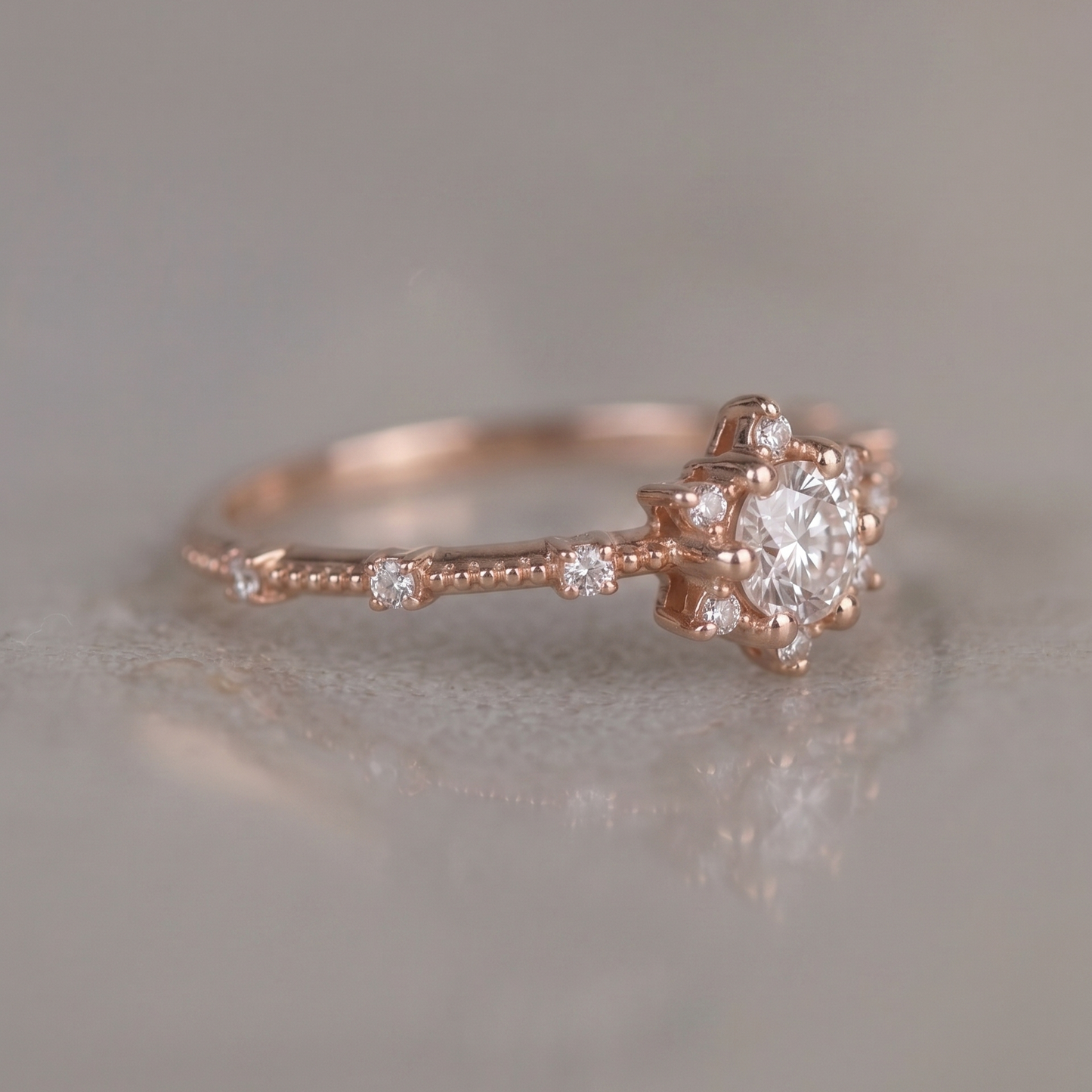 1.18 Carat Princess Diamond Ring 