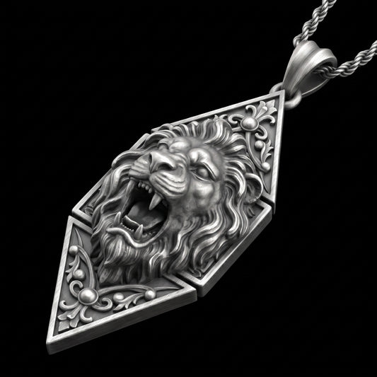Aslan 925 Gümüş Kolye