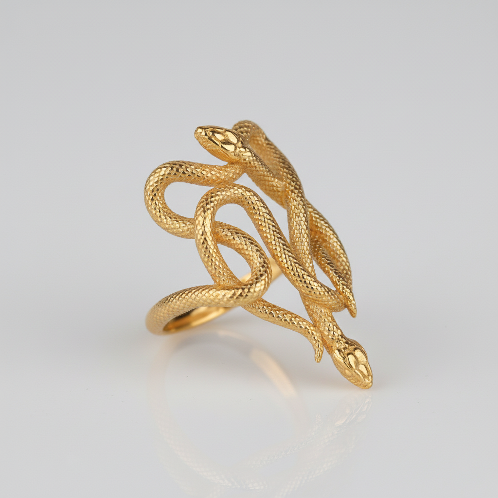 Amber Octopus 925 Silver Ring