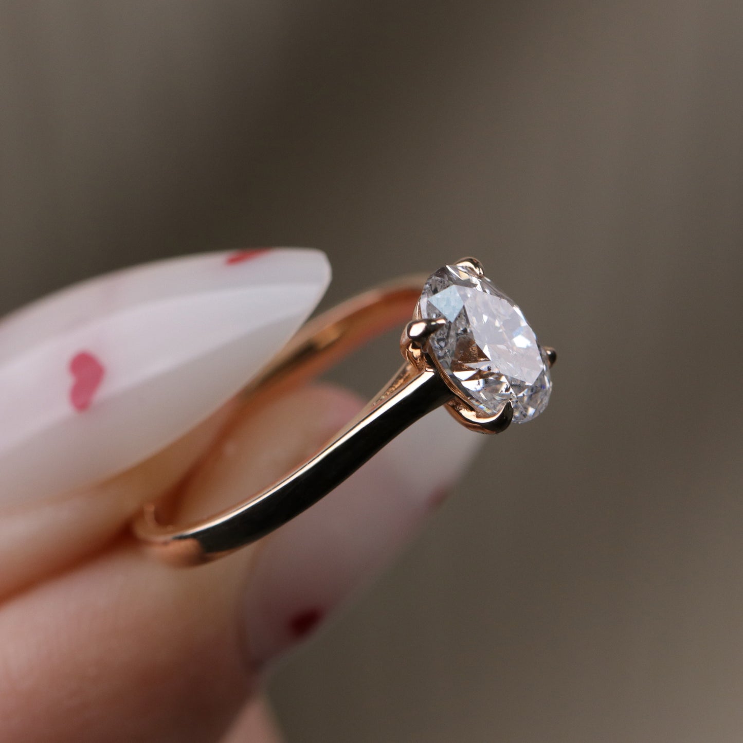 1.53 Karat Oval Pırlanta Yüzük