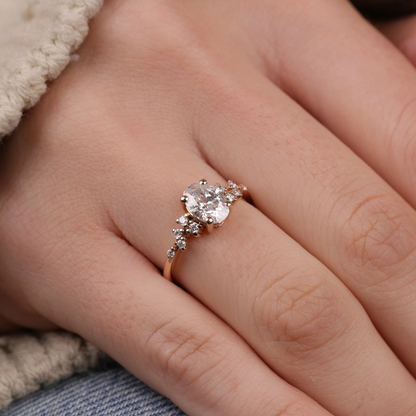 1.35 Karat Oval Pırlanta Yüzük