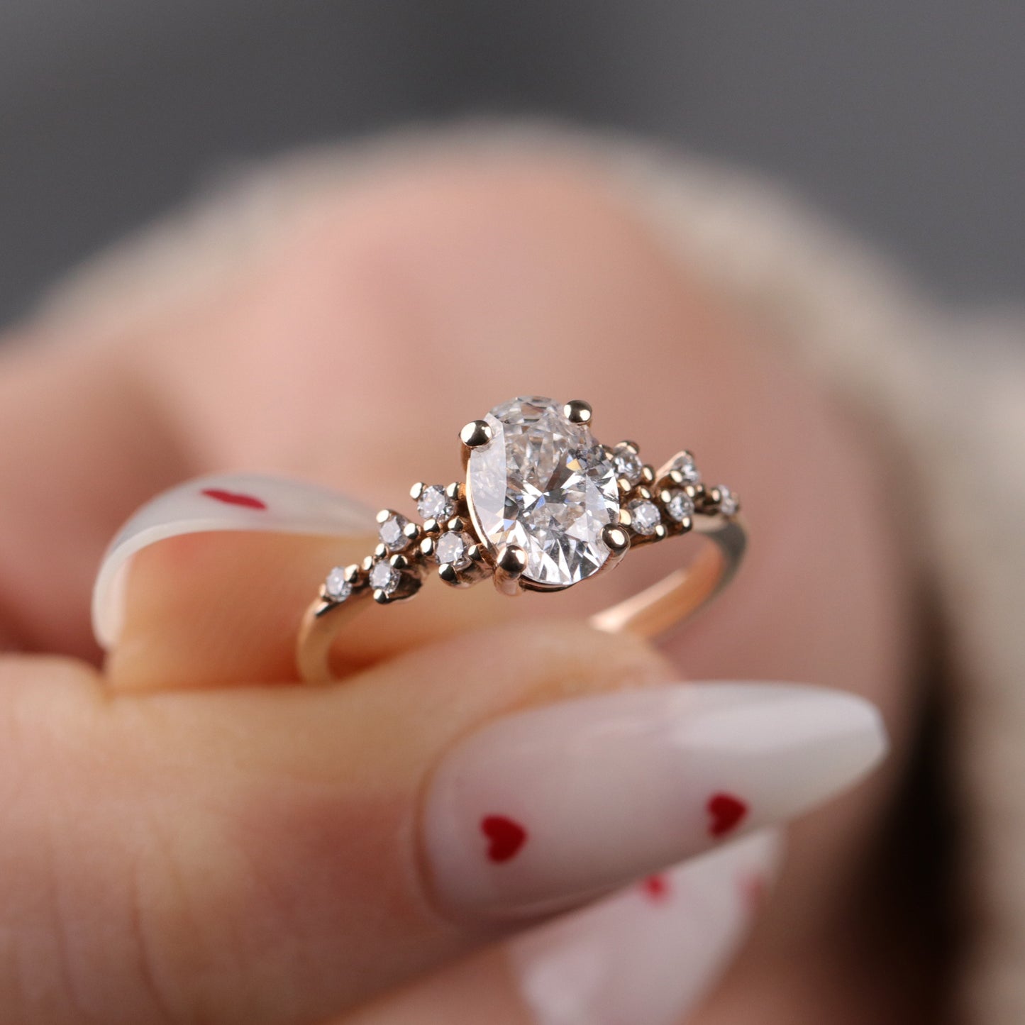 1.35 Karat Oval Pırlanta Yüzük