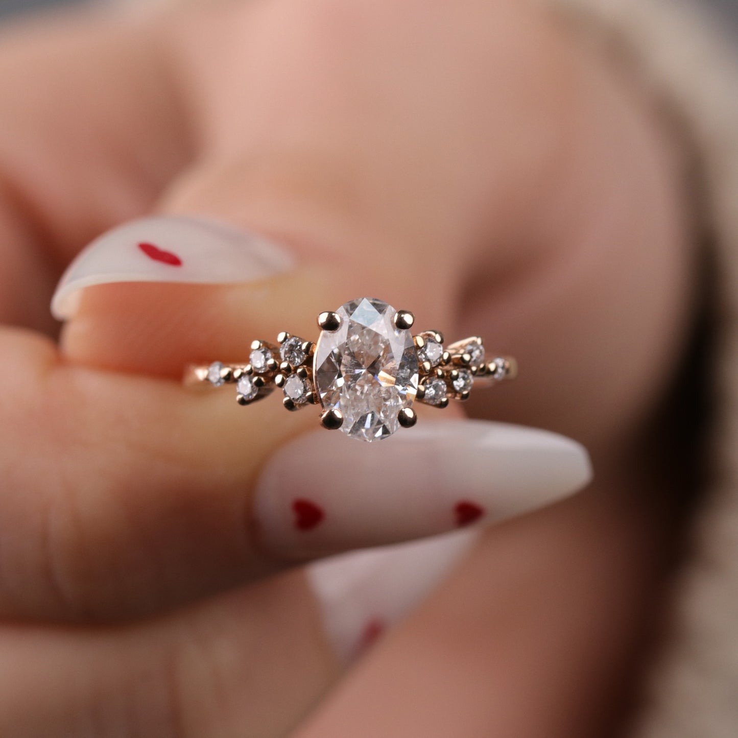 1.35 Karat Oval Pırlanta Yüzük