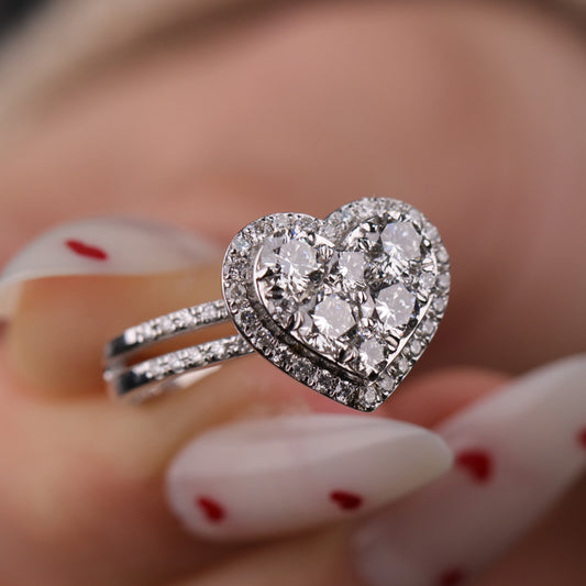 1.63 Karat Kalp Pırlanta Yüzük