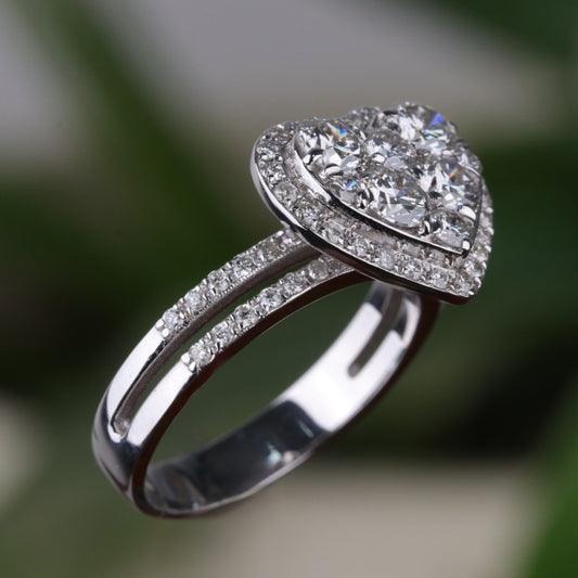 1.63 Karat Kalp Pırlanta Yüzük