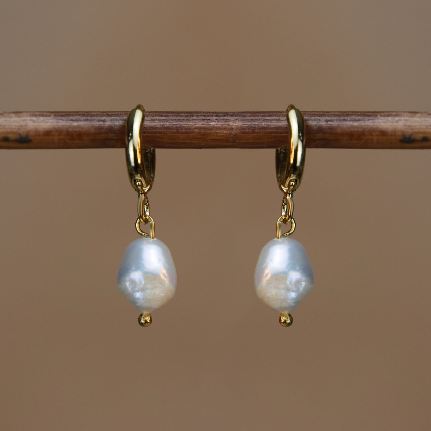 Amorf İnci Küpe Kolye Set