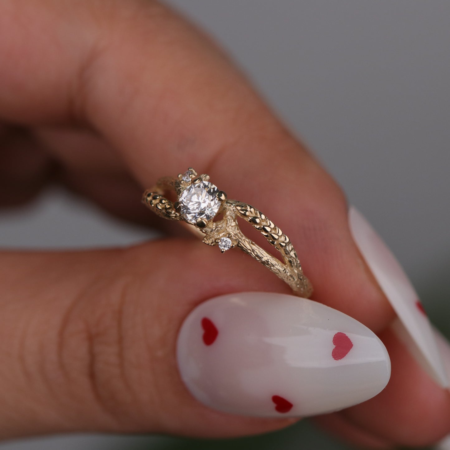 Özel Tasarım 0.37 Karat Pırlanta 14 Ayar Altın Yüzük