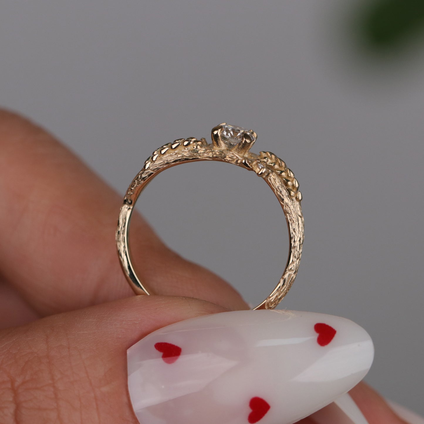 Özel Tasarım 0.37 Karat Pırlanta 14 Ayar Altın Yüzük