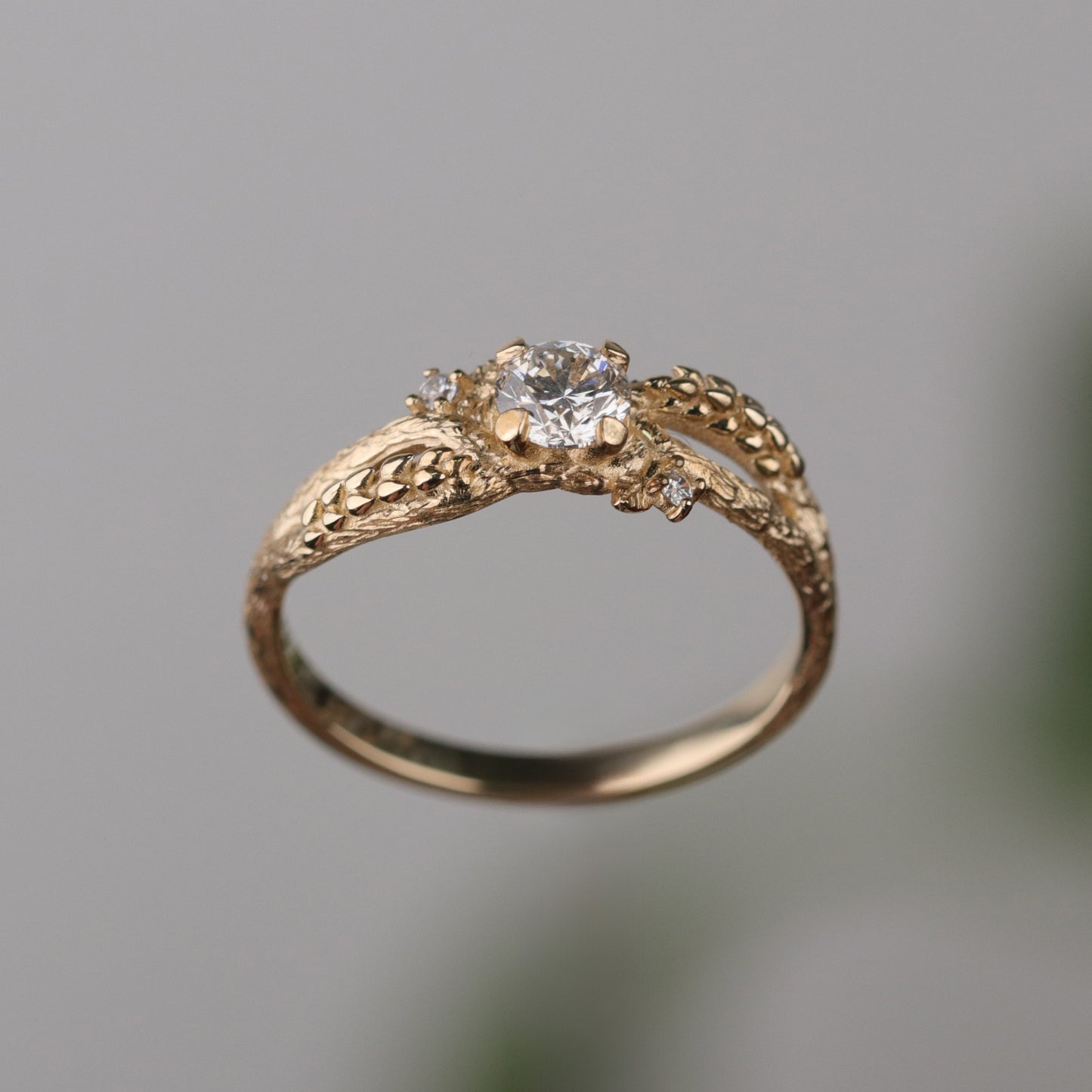 Özel Tasarım 0.37 Karat Pırlanta 14 Ayar Altın Yüzük