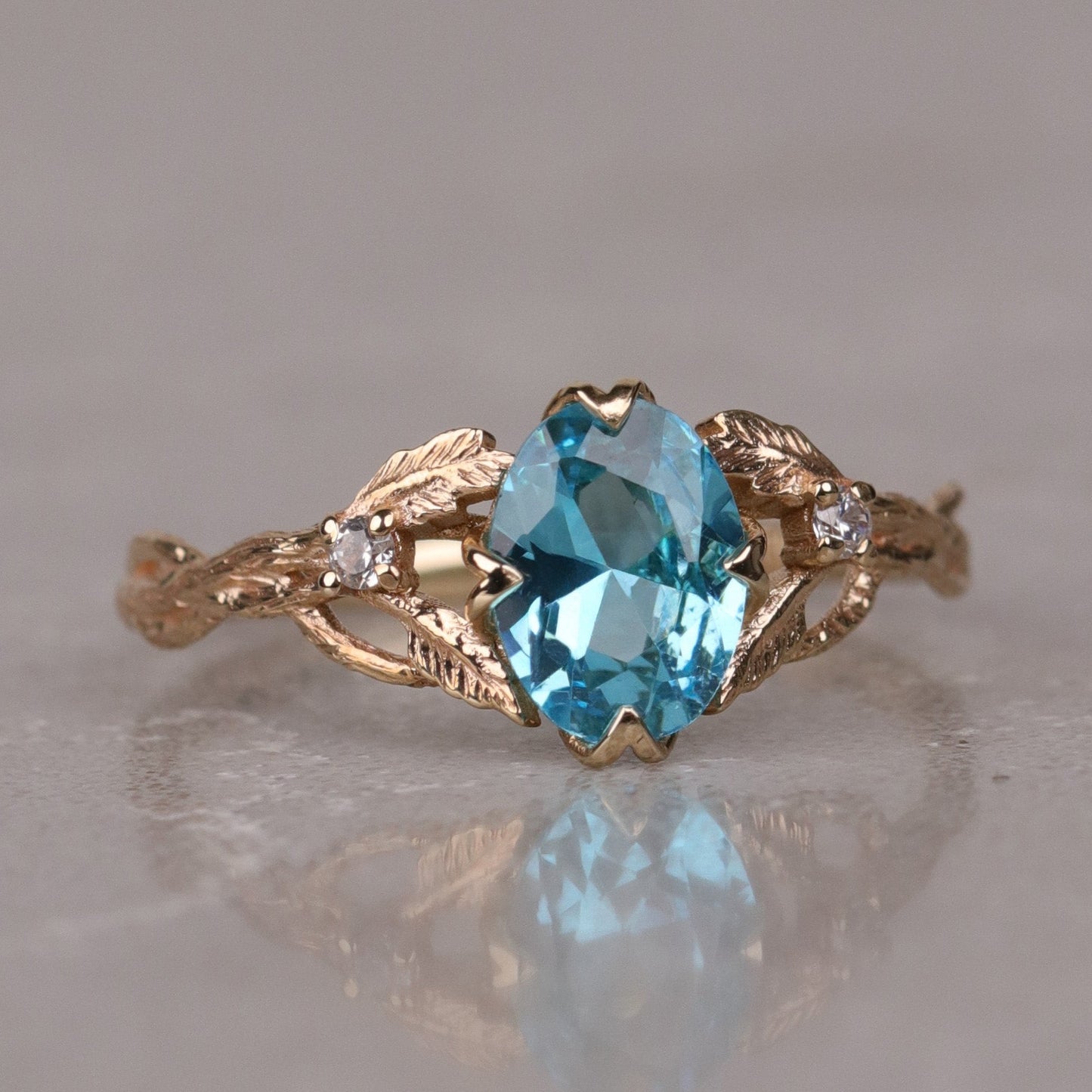 Special Design 1.18 Carat Diamond 14 Carat Gold Ring