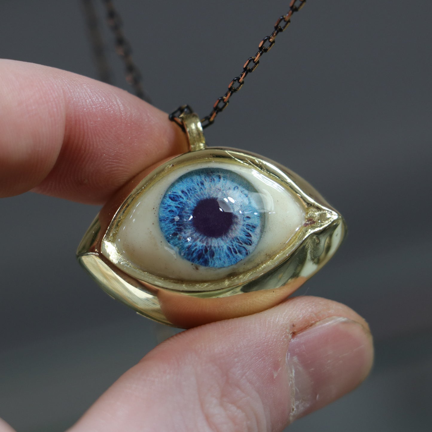 Cat Glass Eye Necklace