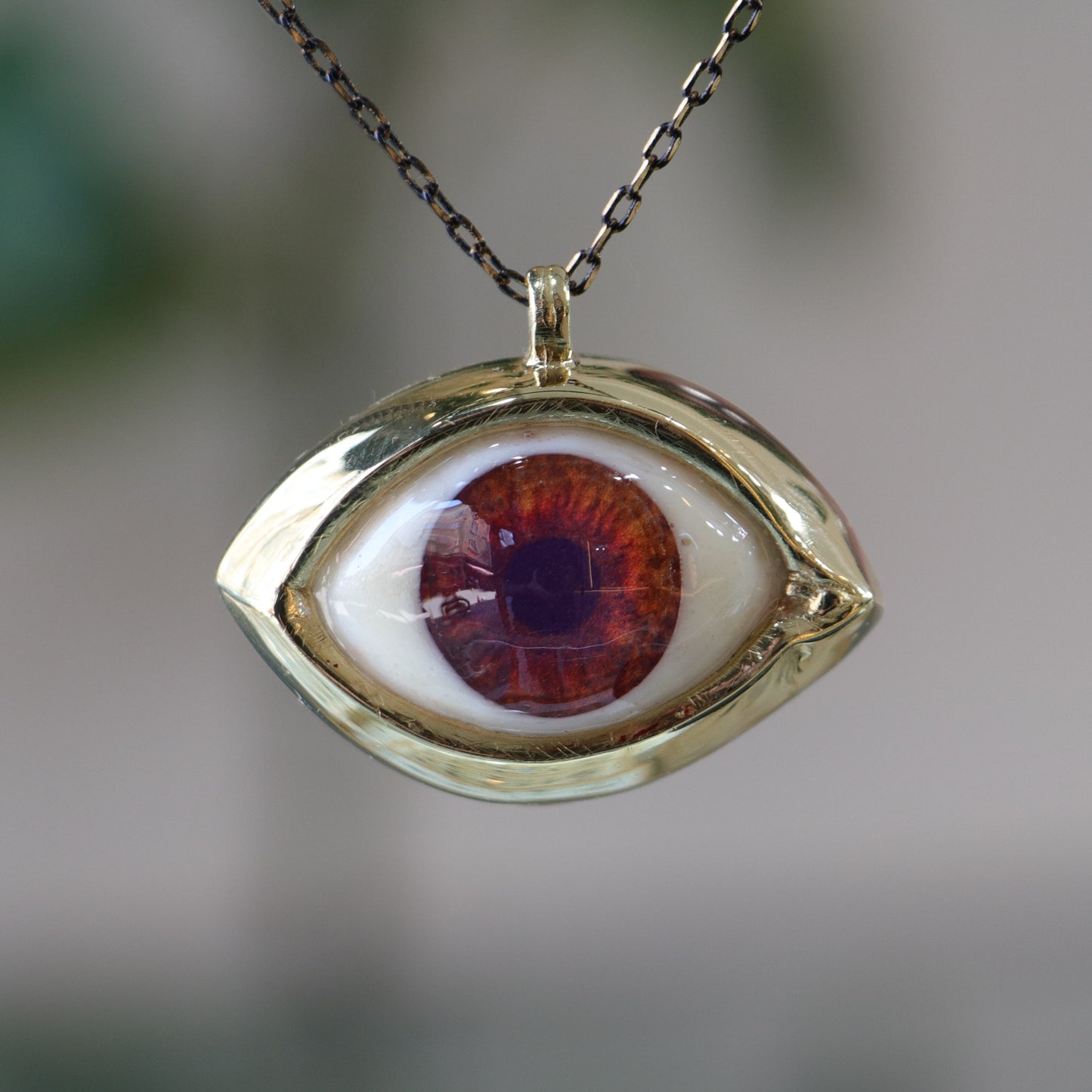 Cat Glass Eye Necklace