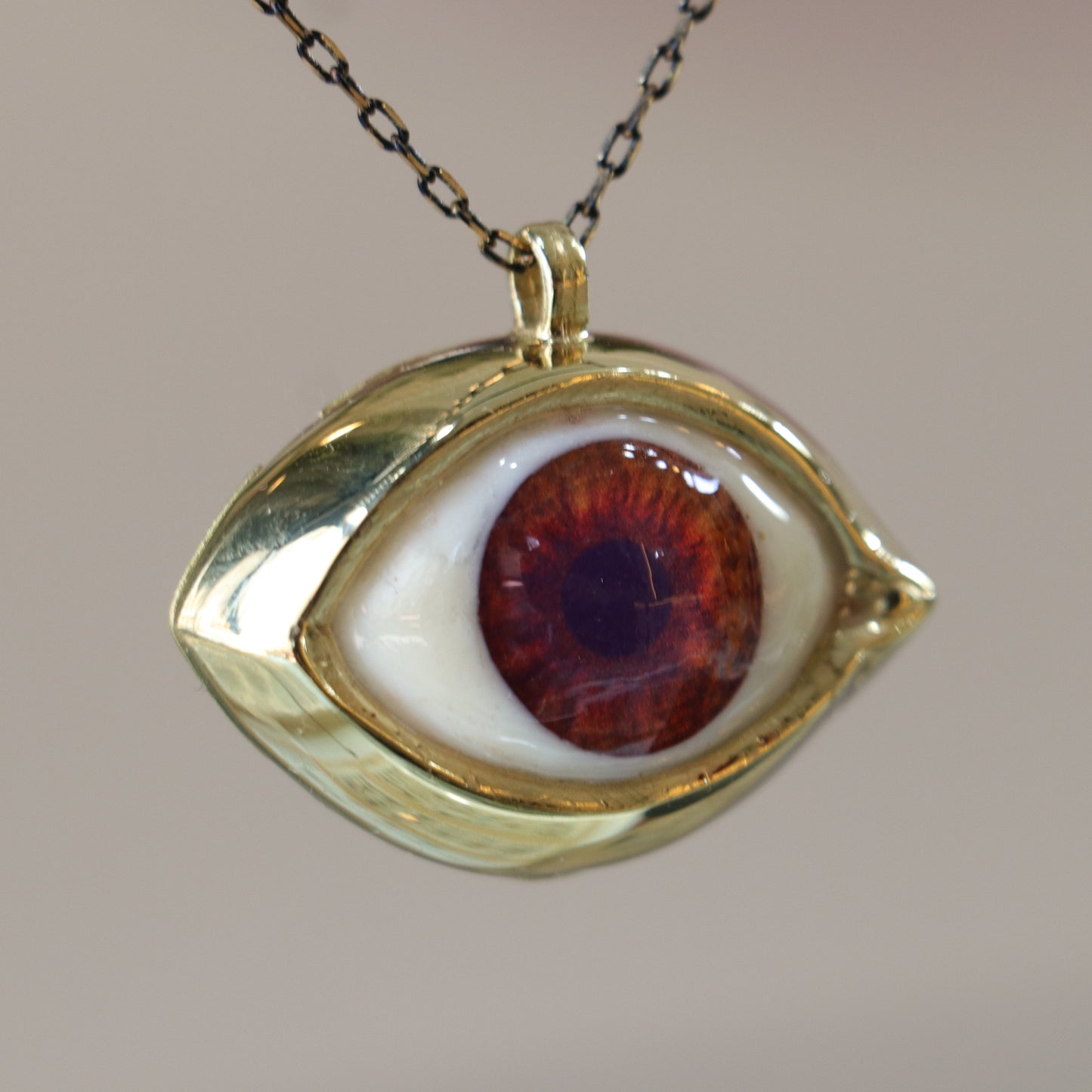 Cat Glass Eye Necklace