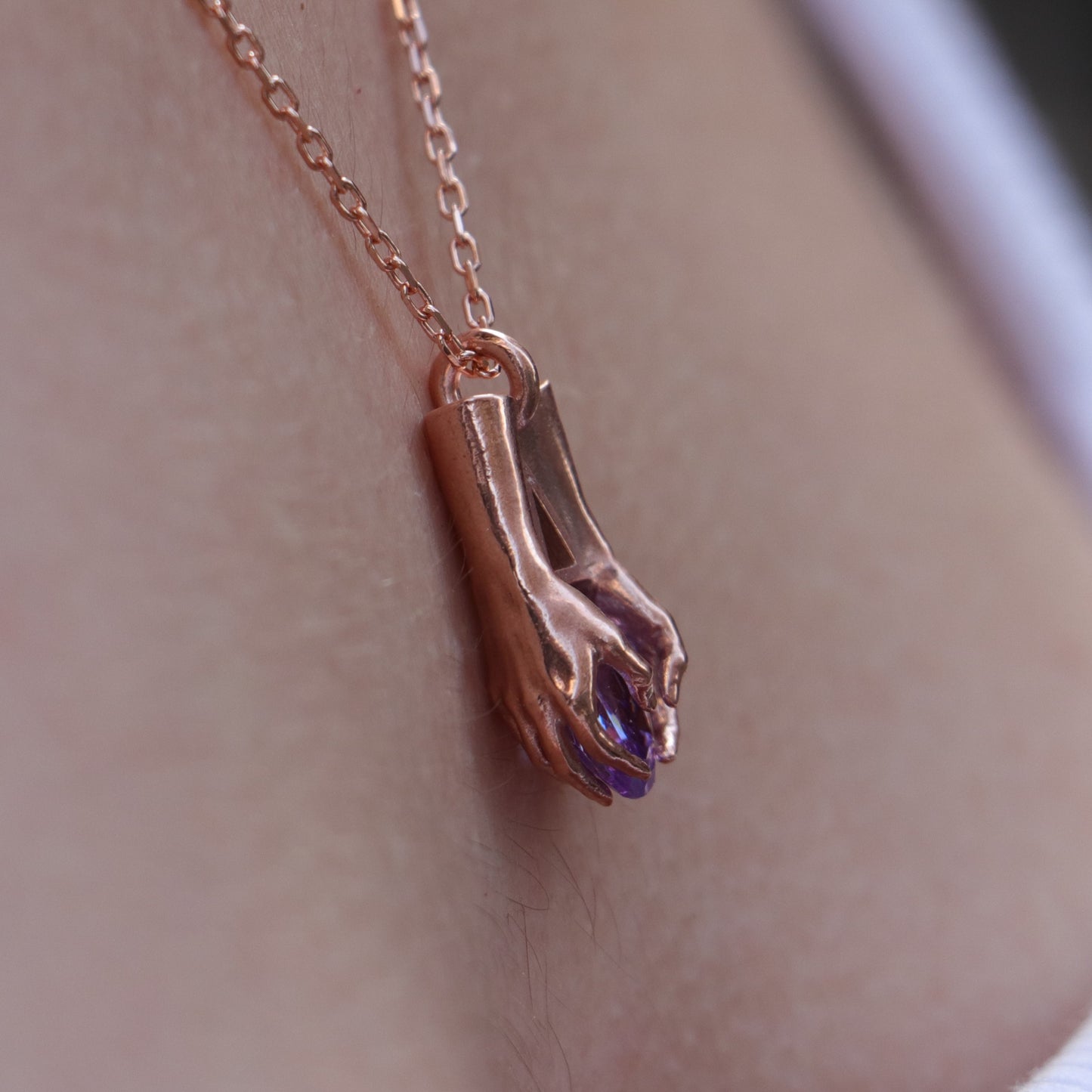 Mini Avuç Üçgen Oval Taşlı Kolye (Tüm Taşlar) 925 Gümüş