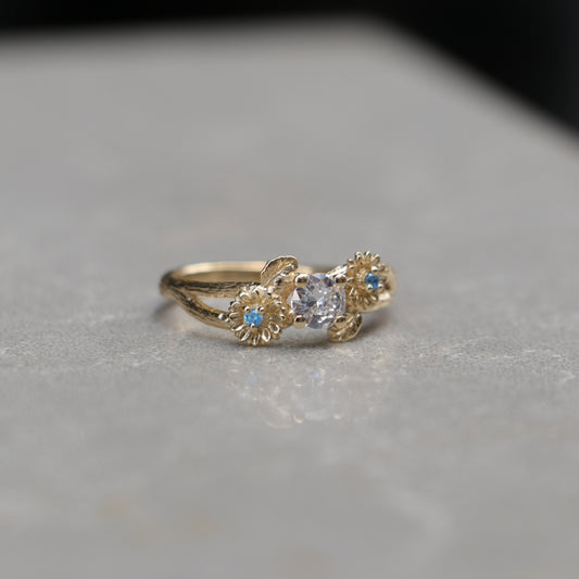 Special Design 1.18 Carat Diamond 14 Carat Gold Ring