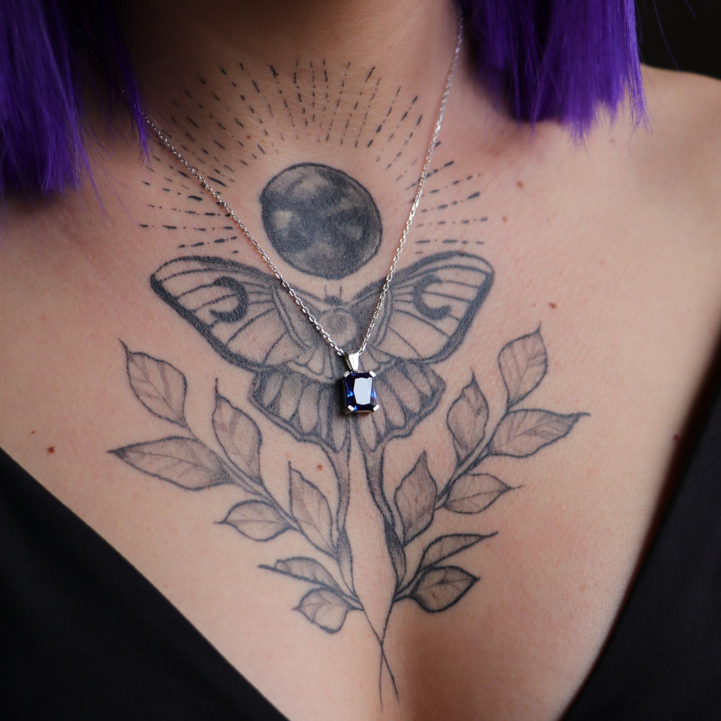 Zümrüt Küpe Kolye Set