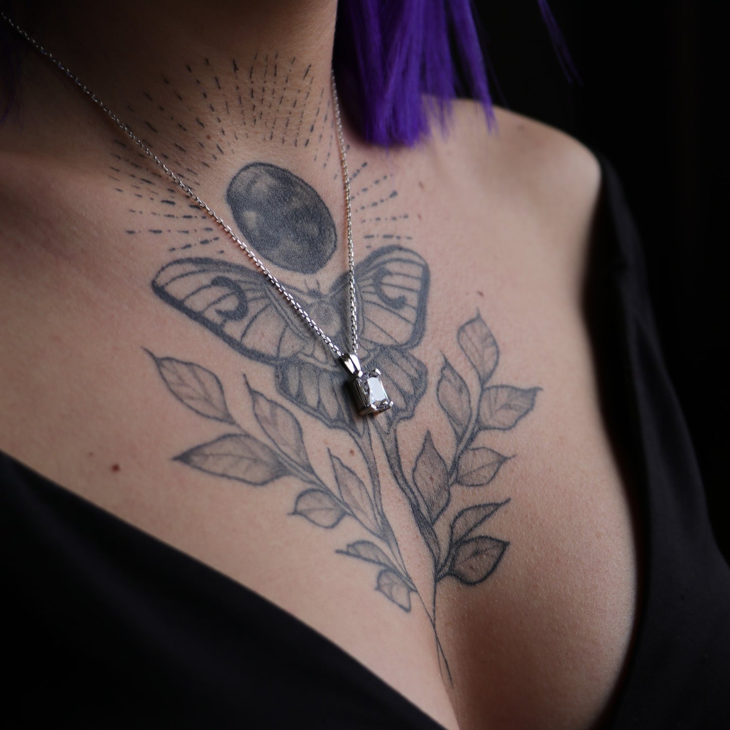 Zümrüt Küpe Kolye Set