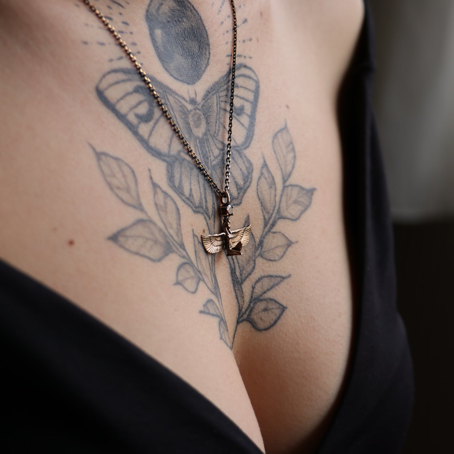 Moissanite Gold Plated 925 Silver Necklace