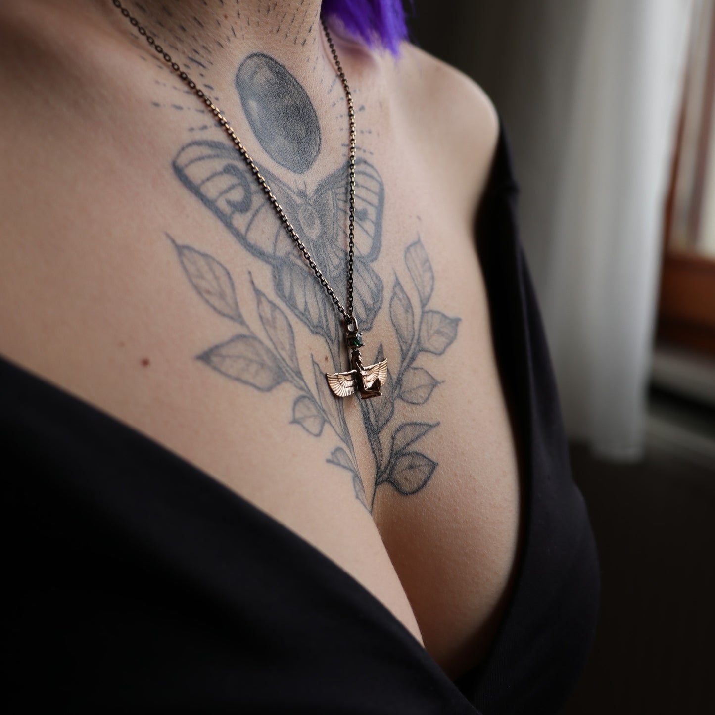 Moissanite Gold Plated 925 Silver Necklace