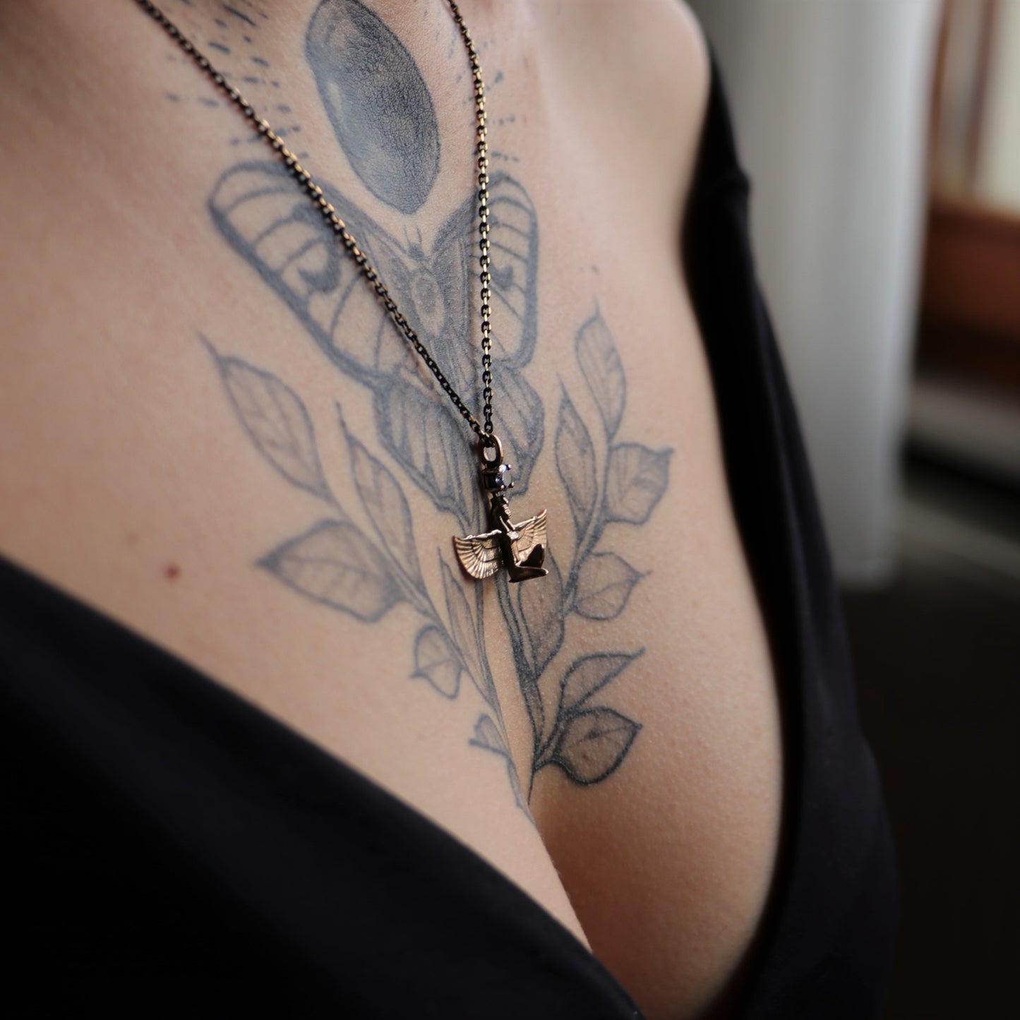 Moissanite Gold Plated 925 Silver Necklace