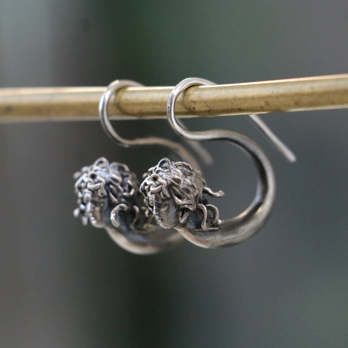 925 Silver Earring with Drop Jade Stone