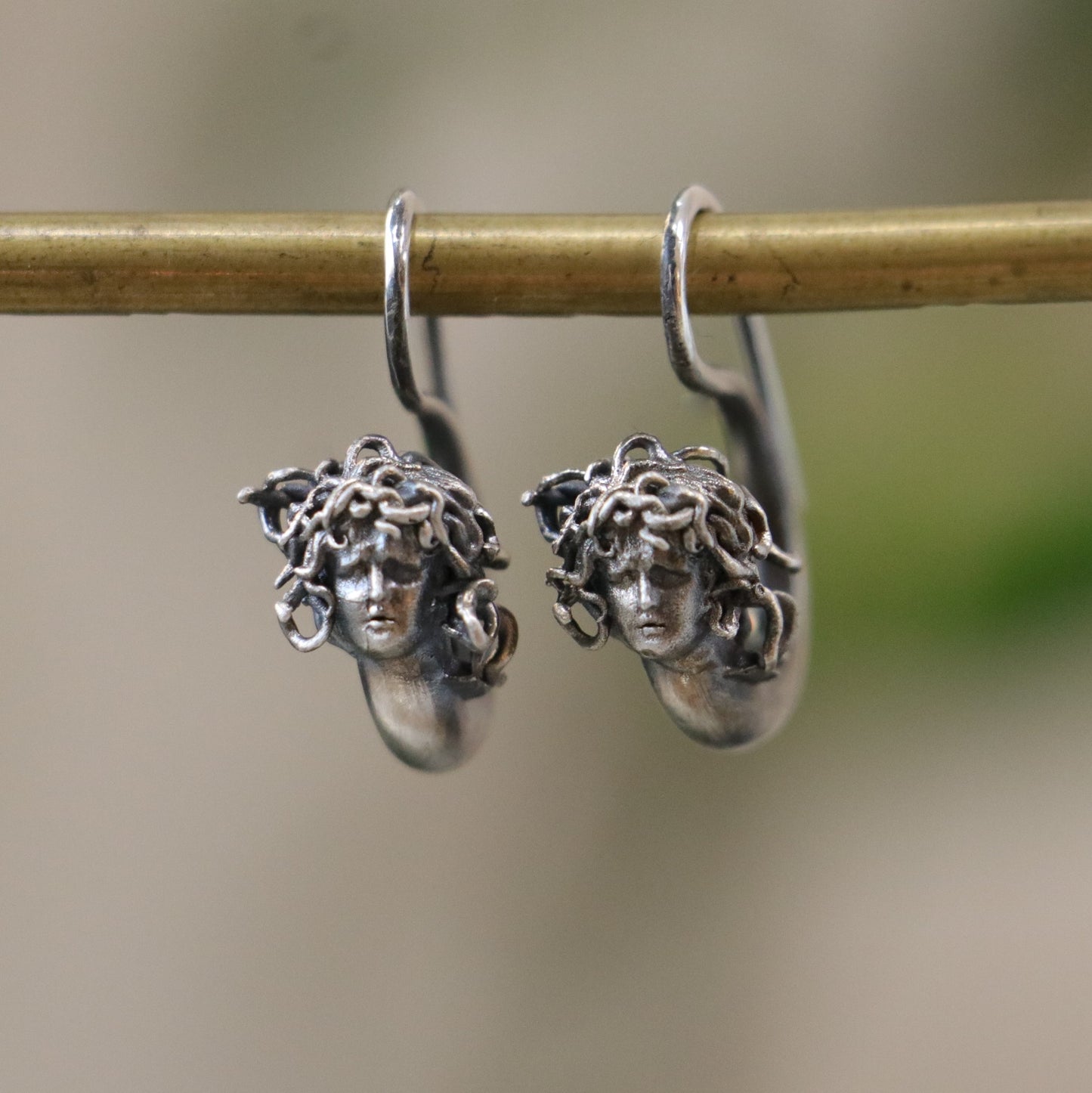 925 Silver Earring with Drop Jade Stone