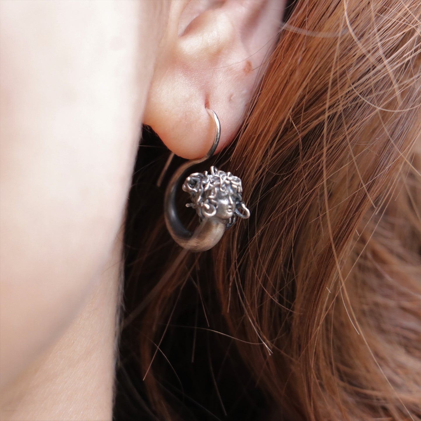 925 Silver Earring with Drop Jade Stone