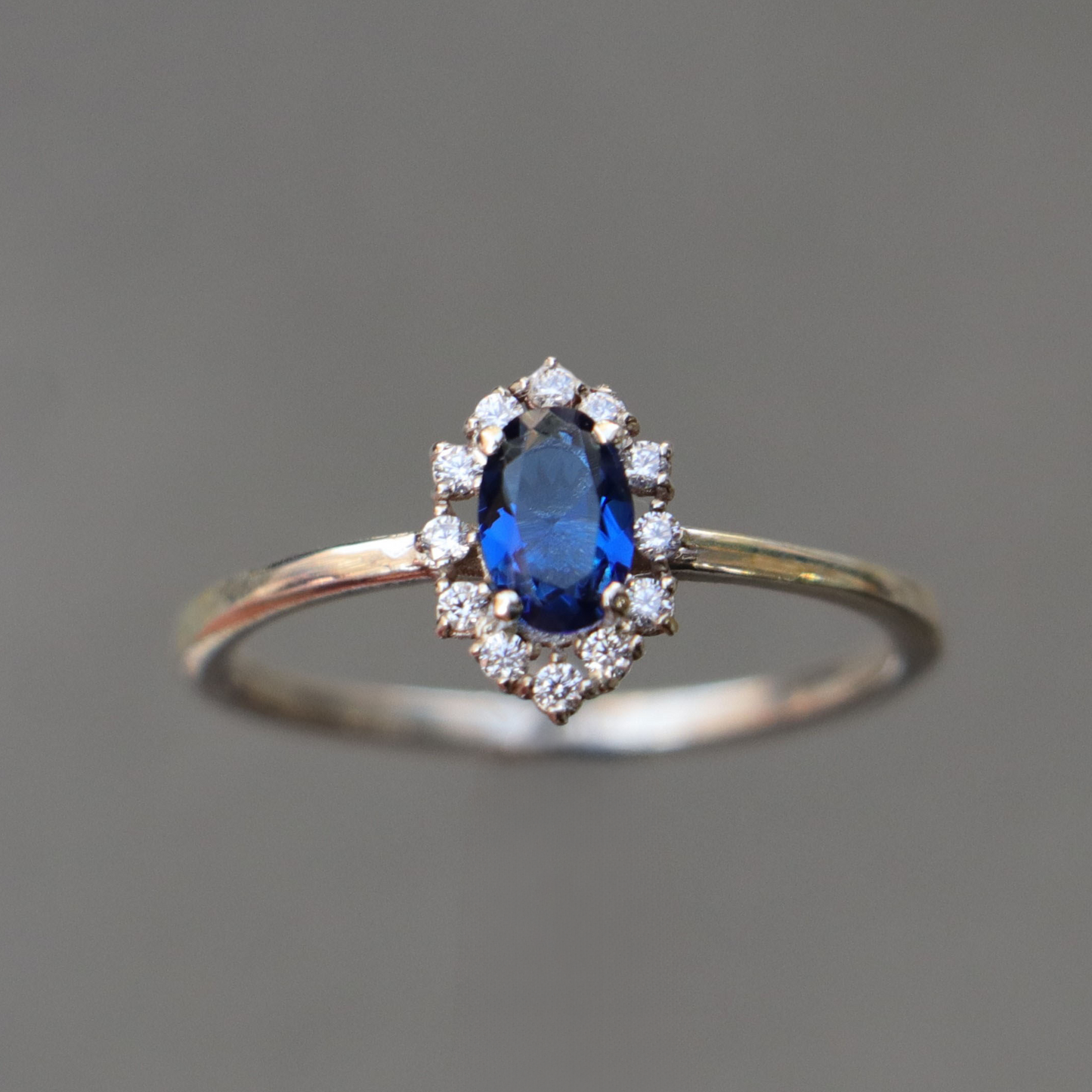 Zarif Safir 925 Gümüş Yüzük