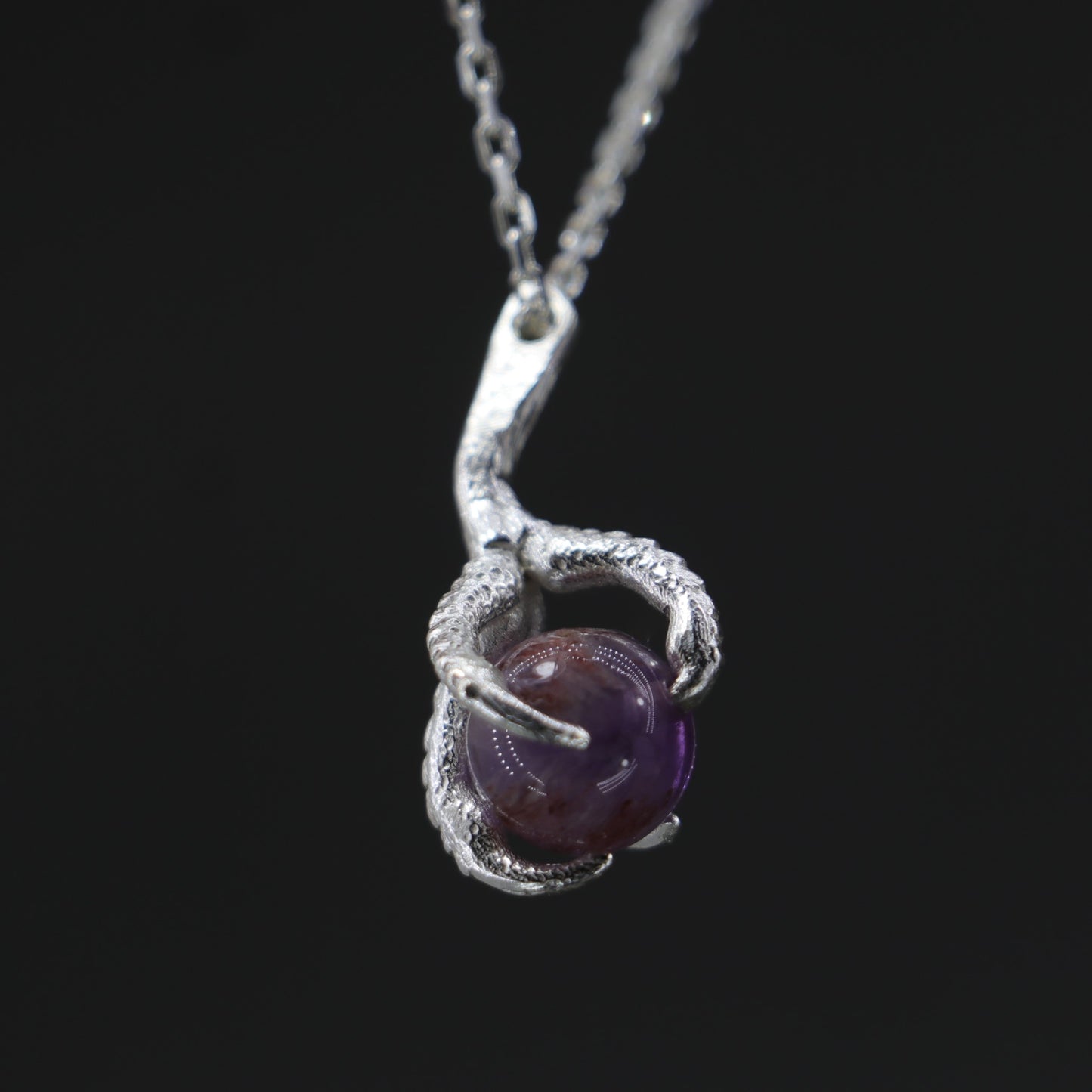 Pençe Ay Taşı 925 Gümüş Kolye