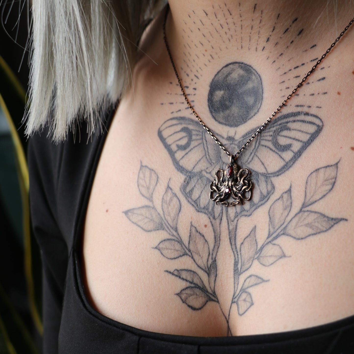 Ahtapot Kolye (Tüm Taş ve Maden Seçenekleri)