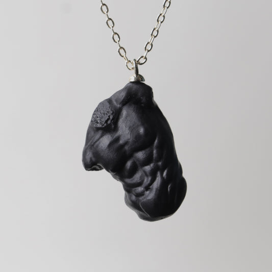 Marble Lion 925 Silver Gold Plated Necklace