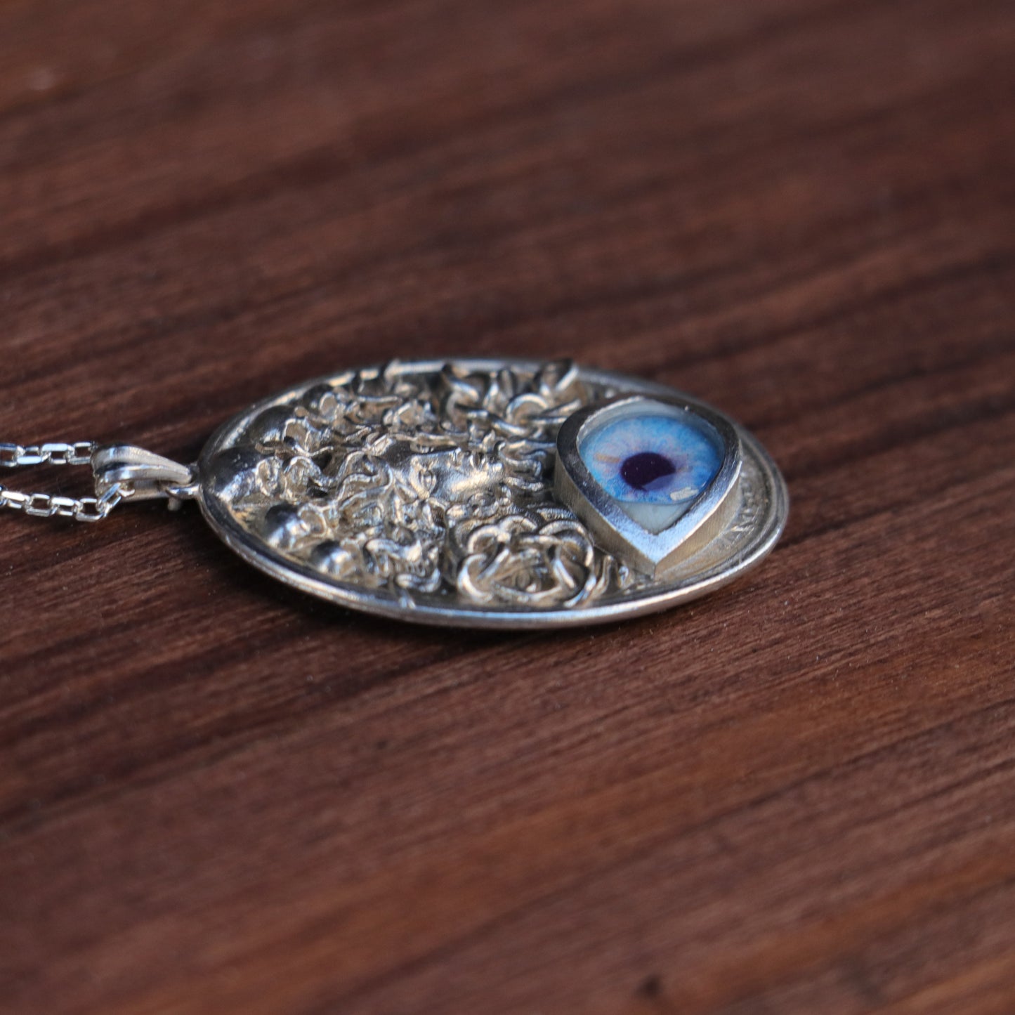 Ouroboros Blue Eye Necklace