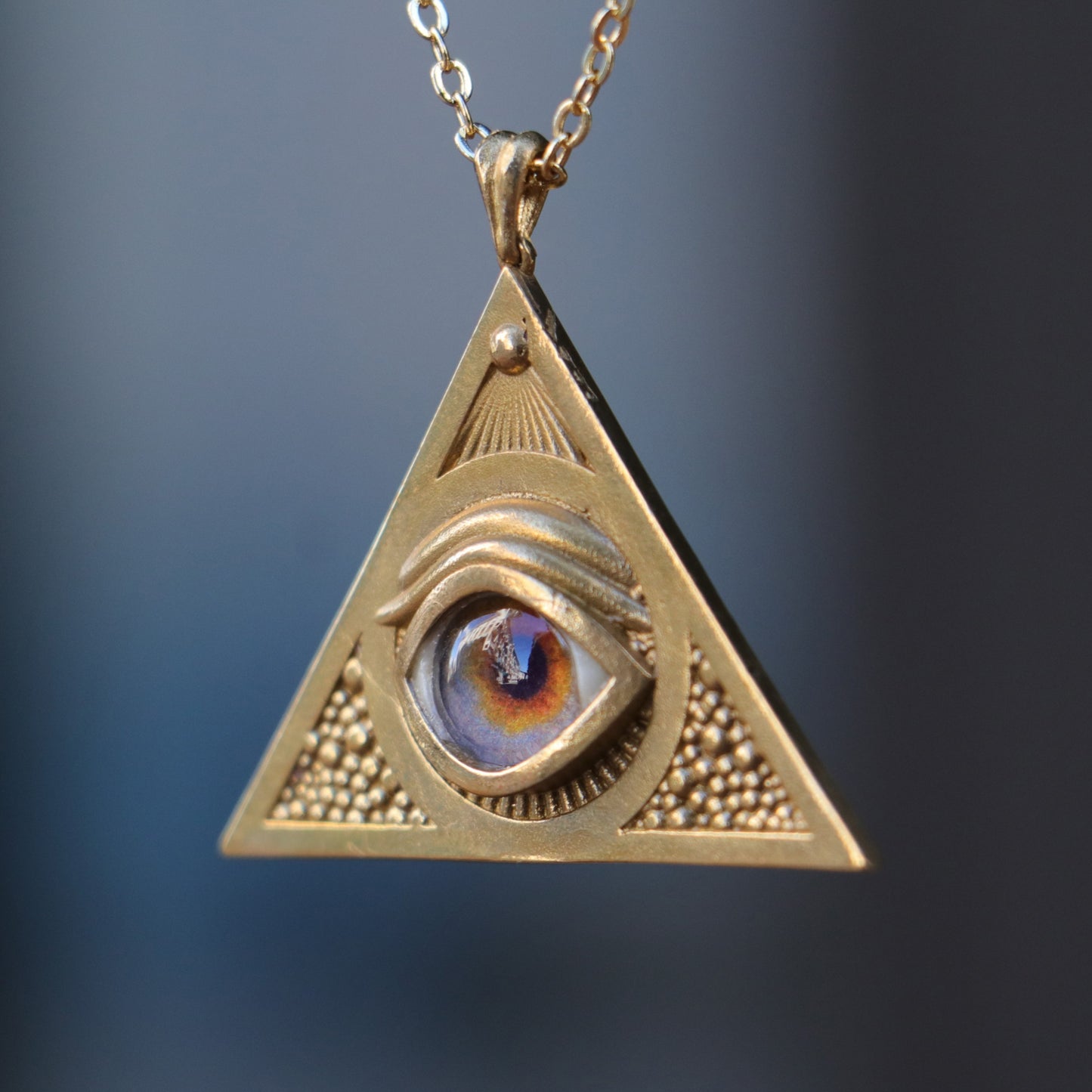 Ouroboros Blue Eye Necklace