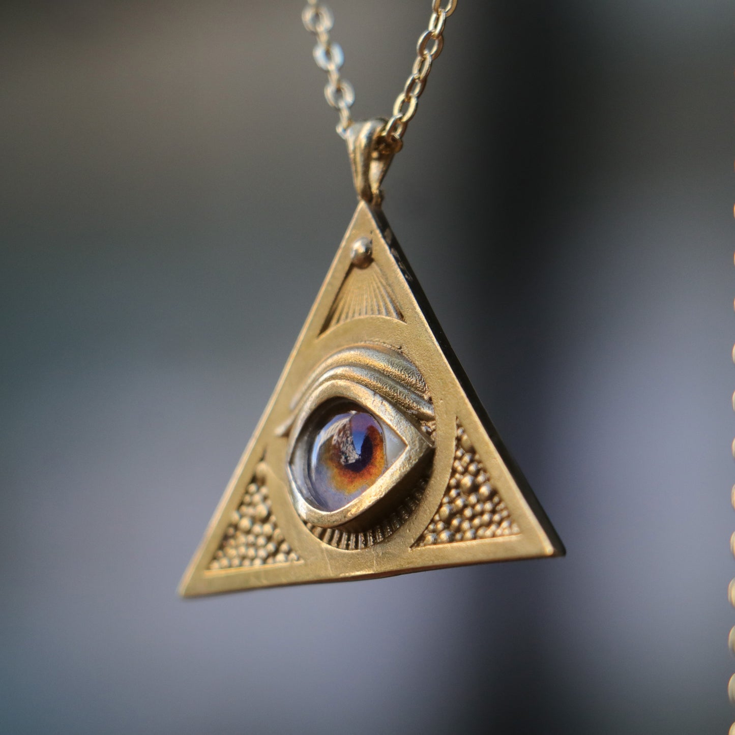 Ouroboros Blue Eye Necklace