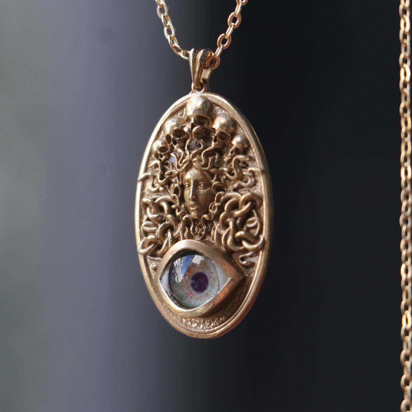 Ouroboros Blue Eye Necklace