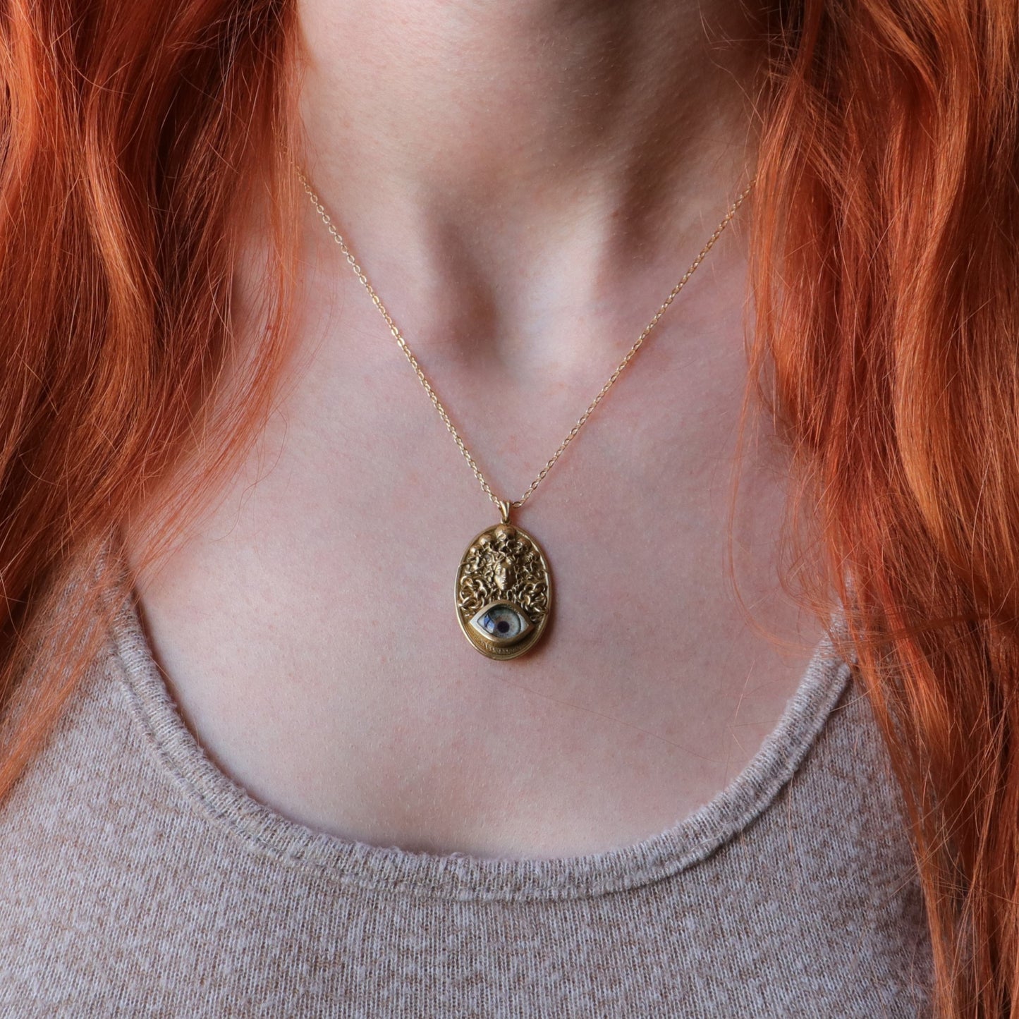 Ouroboros Blue Eye Necklace