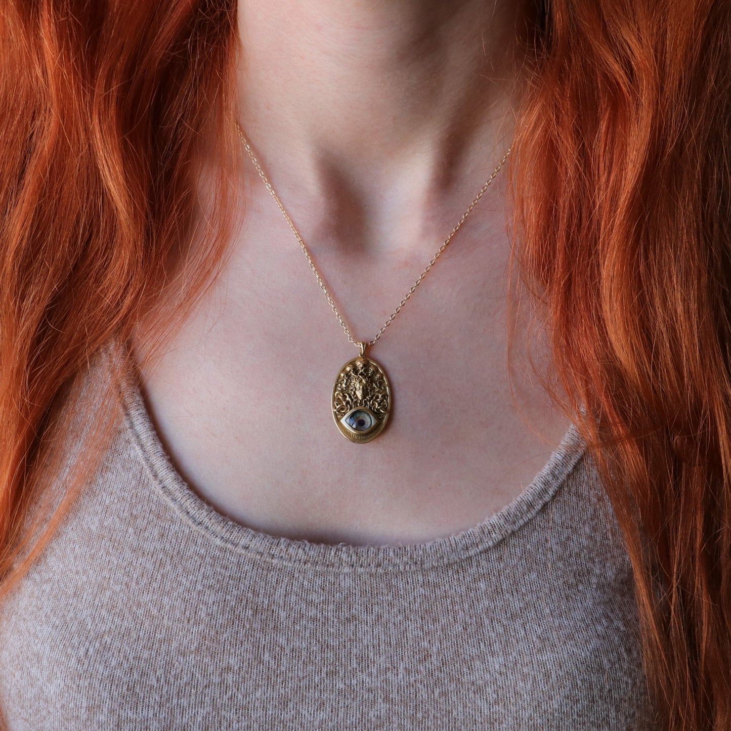 Ouroboros Blue Eye Necklace