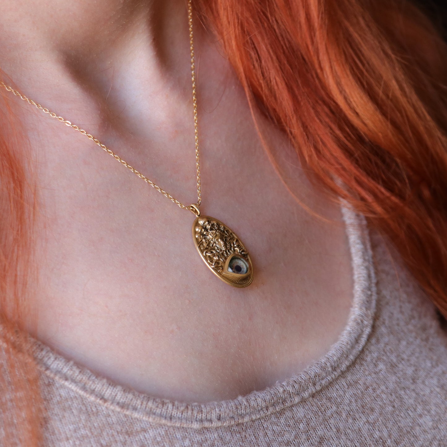 Ouroboros Blue Eye Necklace