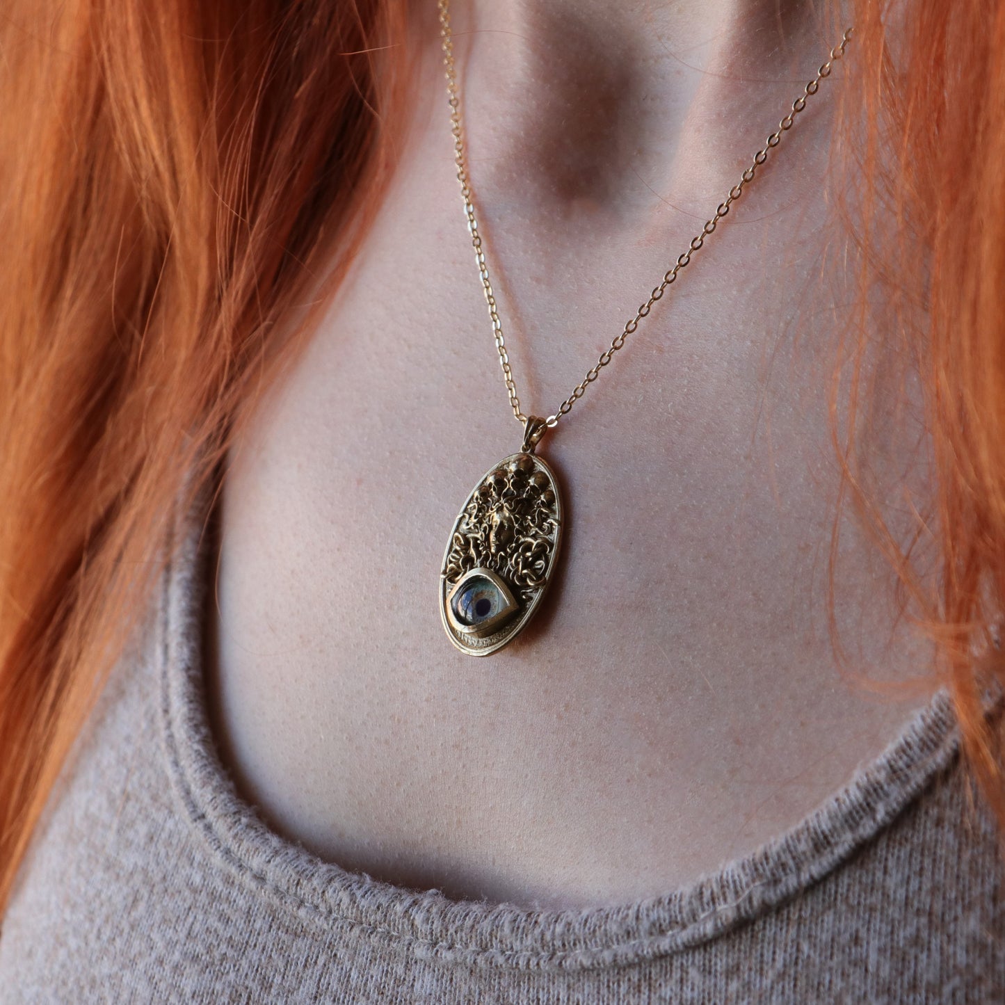 Ouroboros Blue Eye Necklace