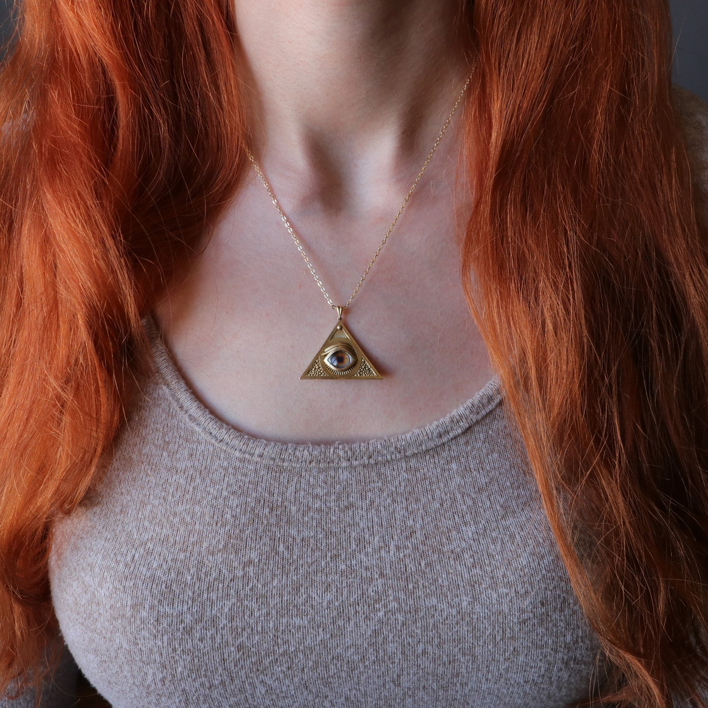 Ouroboros Blue Eye Necklace