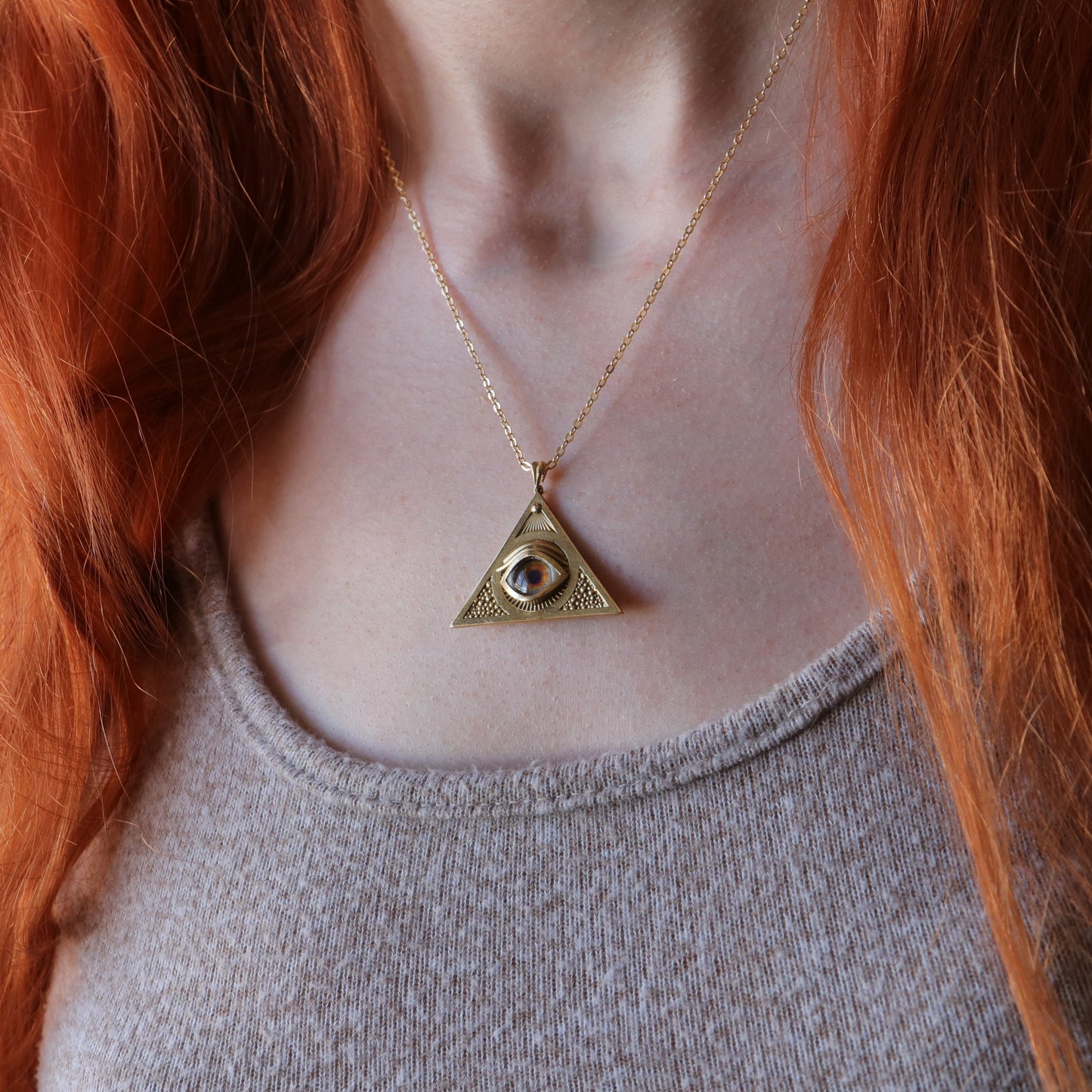 Ouroboros Blue Eye Necklace