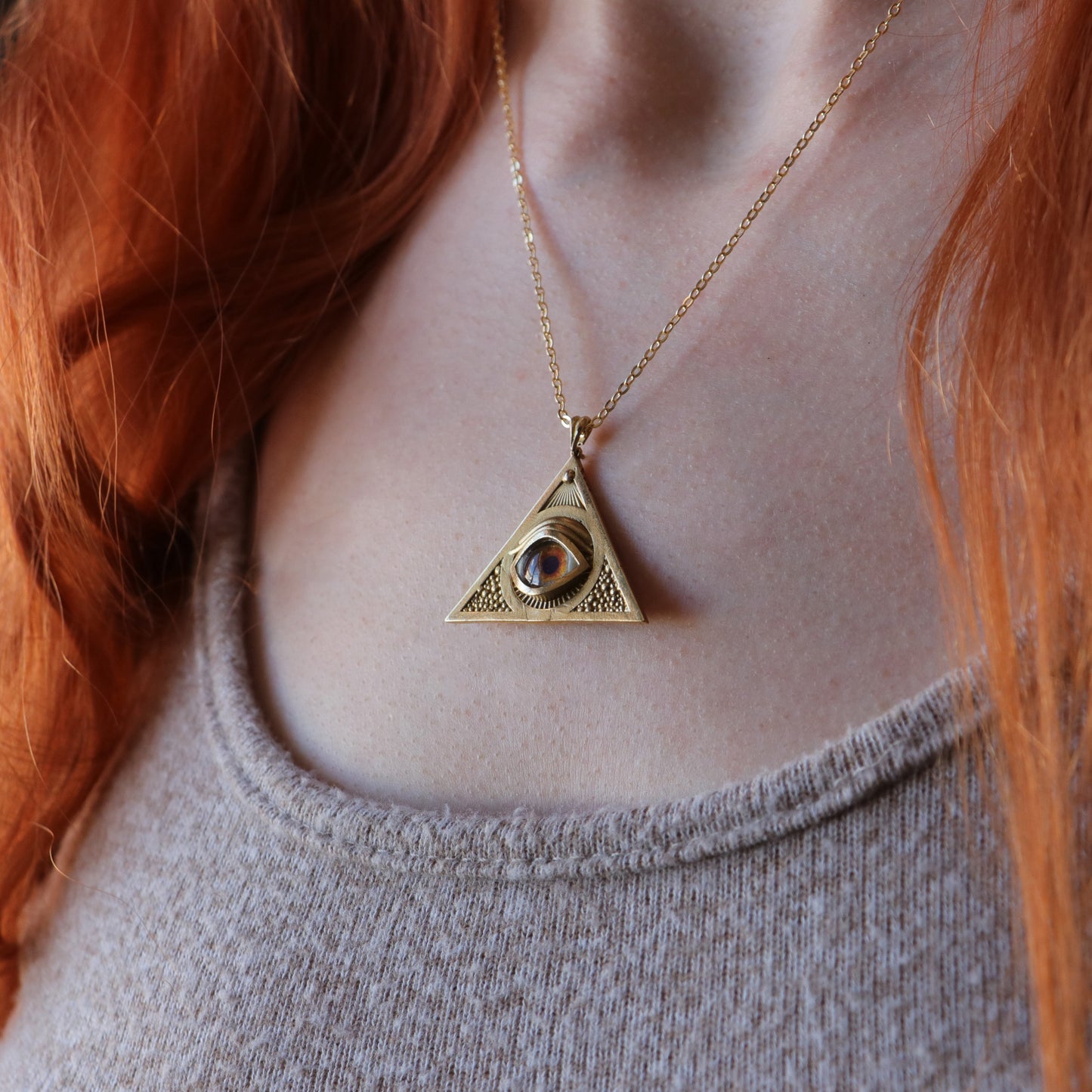 Ouroboros Blue Eye Necklace