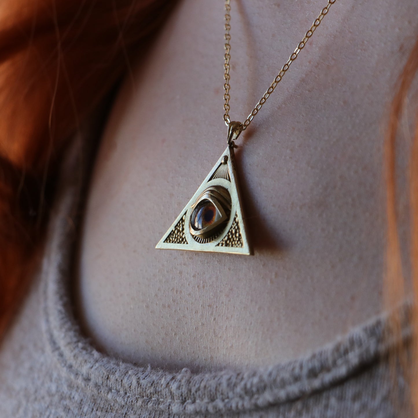 Ouroboros Blue Eye Necklace