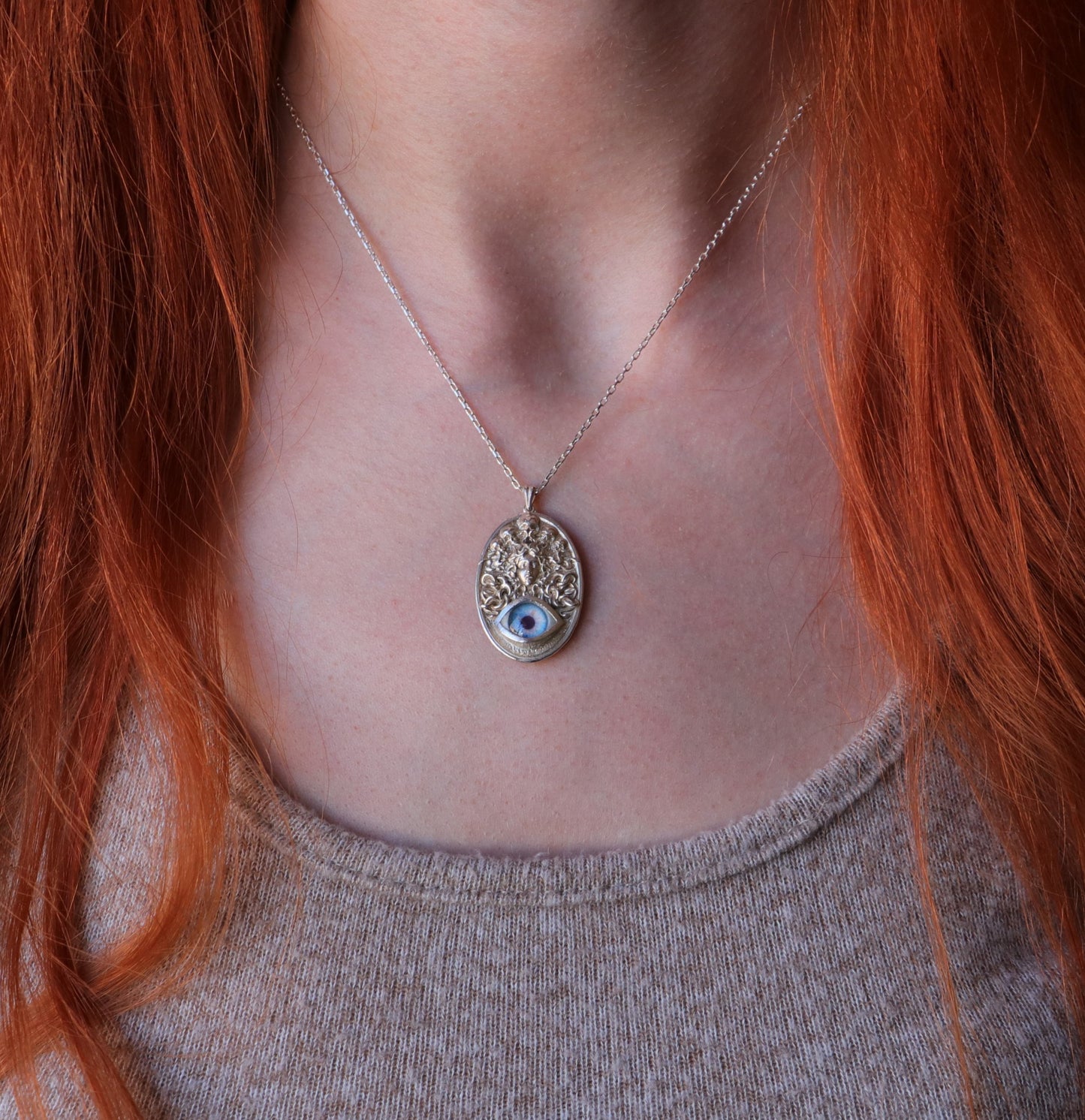 Ouroboros Blue Eye Necklace